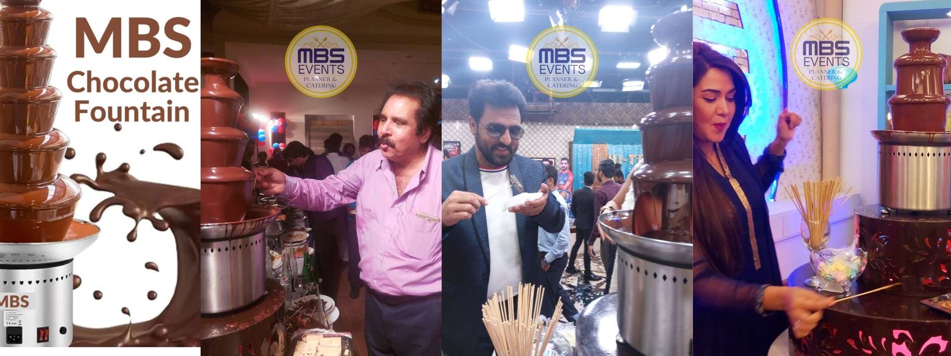 mbs events planner & catering Chocolate fountain, karachi.